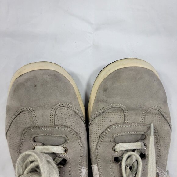Mephisto Bucksoft Sneakers Women Size 8.5 Gray Lace Up Suede Snakeskin Trim - Picture 7 of 8